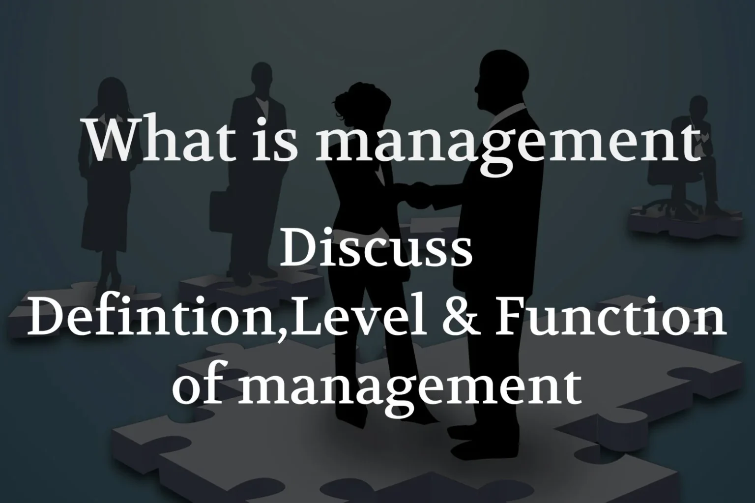 What is Management? Definition, Level & Function of management What is Management? Definition, Level & Function of management