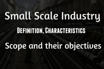Small Scale industry : Definition, Limitation, Scope and their objectives