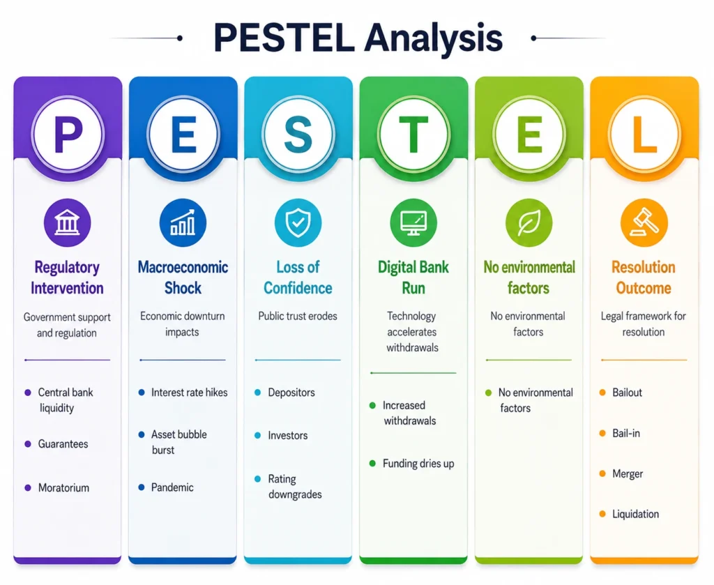 PESTEL framework for global banking crisis history analysis
